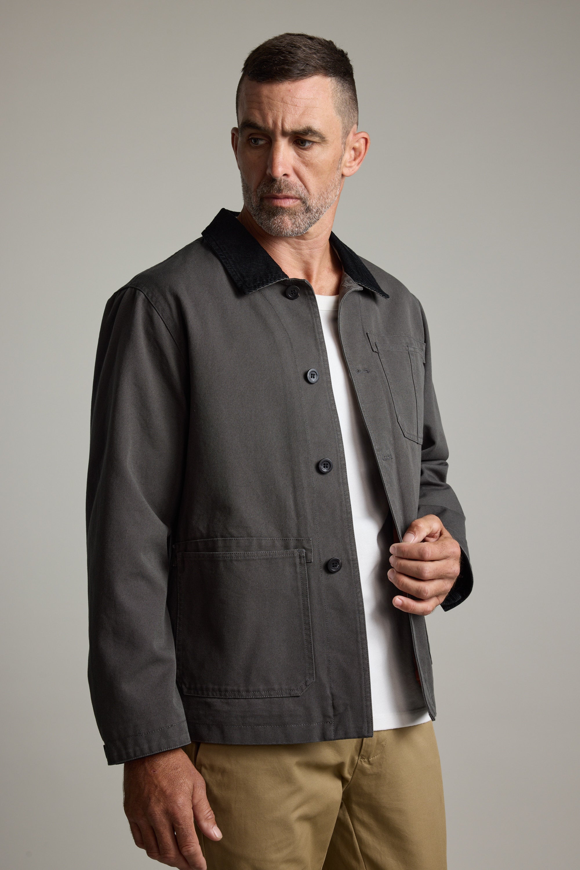 khakipoint アウター charcoal Shop Pinnacle Canvas Jacket (CHARCOAL) | Barkers