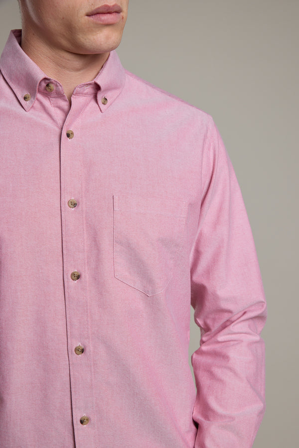 Barkers Thatcher Oxford Shirt in red, tailored fit, additional view