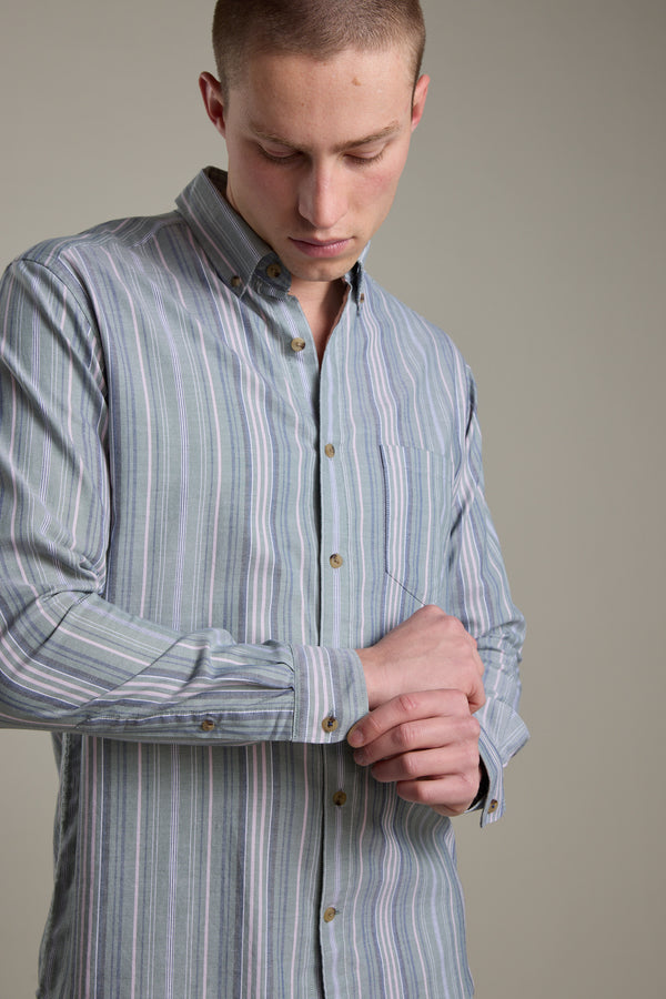 Huntley Striped Oxford Shirt