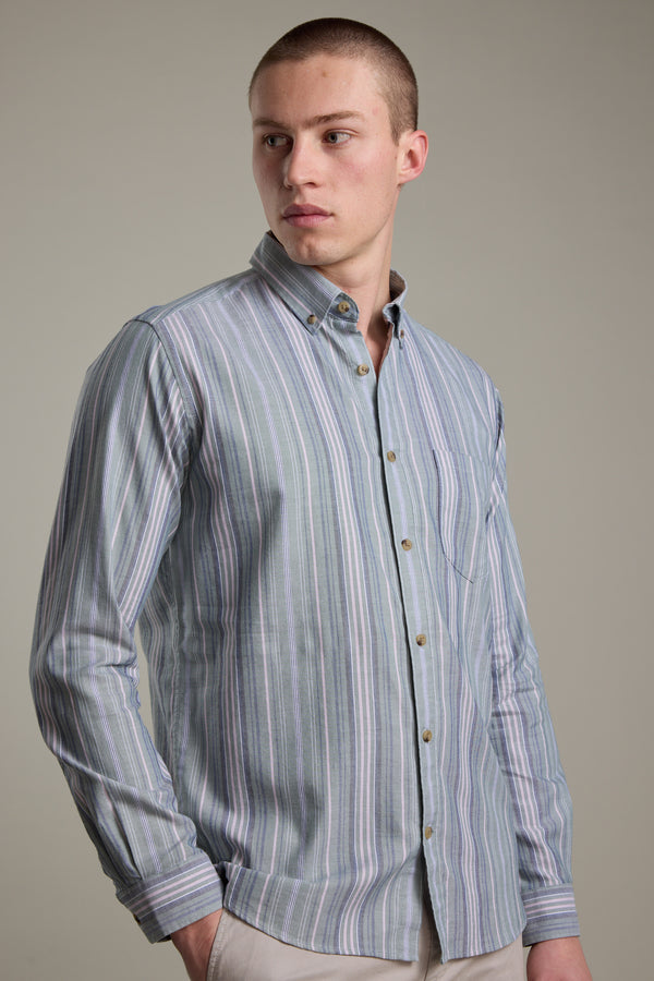 Huntley Striped Oxford Shirt
