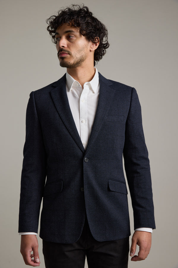 Risca Check Knit Blazer