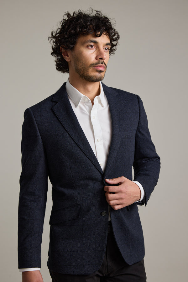Risca Check Knit Blazer