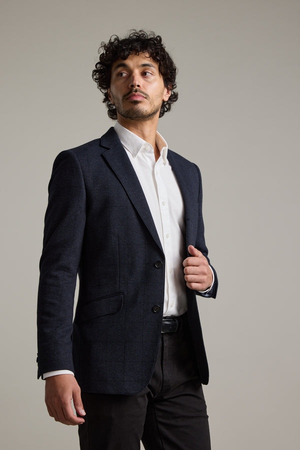 Risca Check Knit Blazer