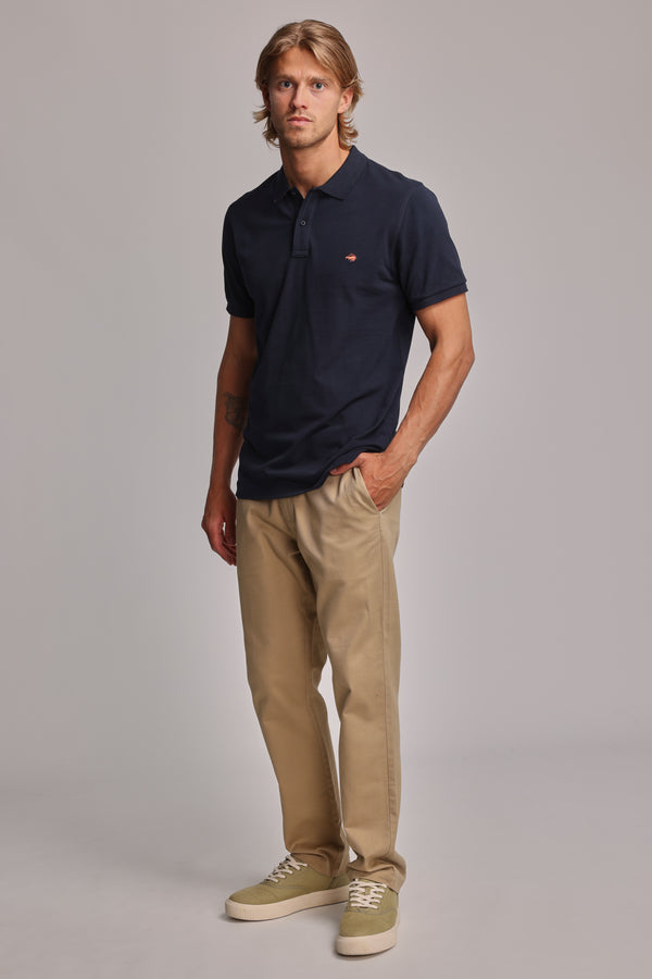 Barkers Regent Pique Polo in dark navy, regular fit, alternate view