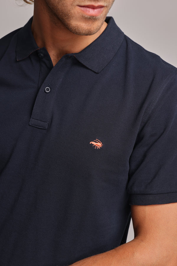 Barkers Regent Pique Polo in dark navy, regular fit, additional view
