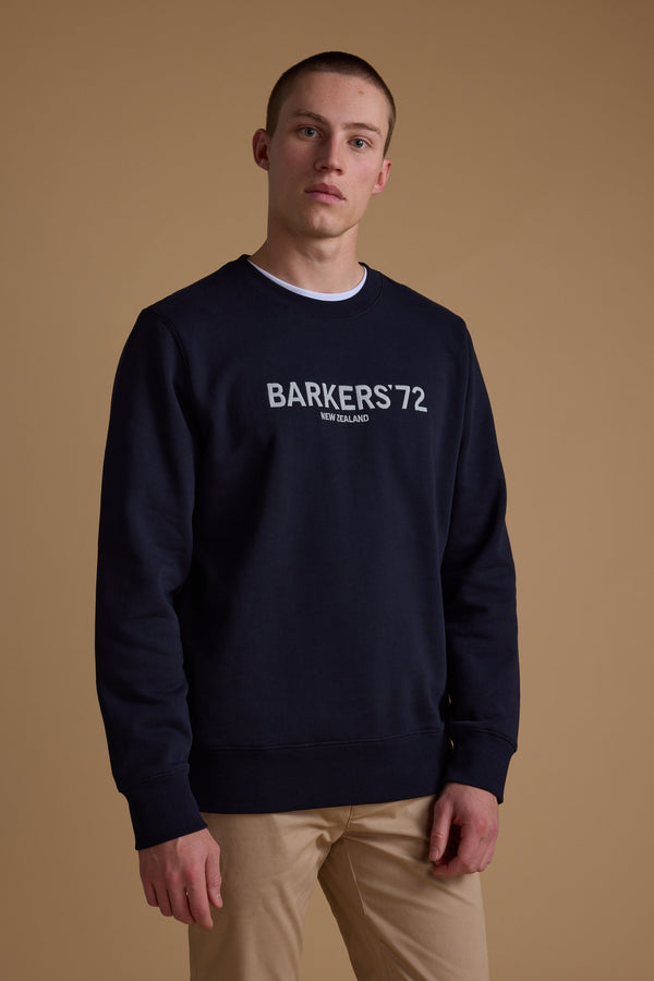 Barkers 1972 Crew in navy, cotton, additional view