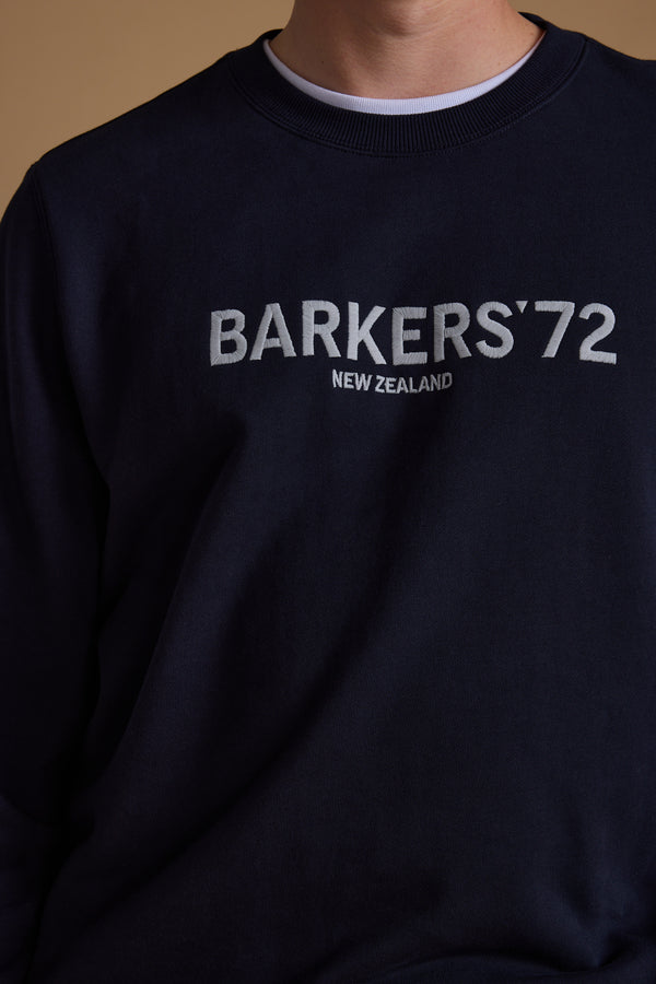 Barkers 1972 Crew in navy, cotton, additional view