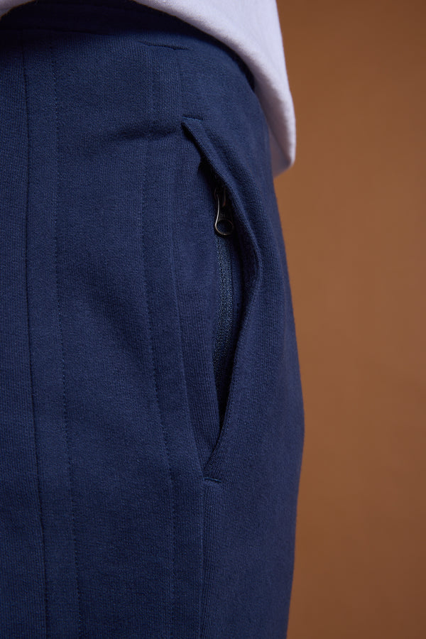 Barkers Heritage Track Pant in navy, cotton, additional view