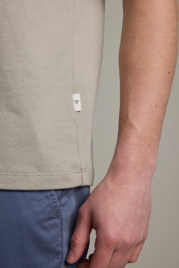 Barkers Langwood Tee in cement, classic fit, additional view