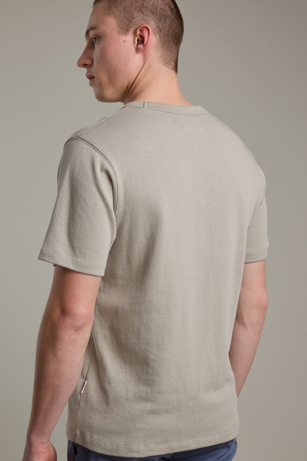 Barkers Langwood Tee in cement, classic fit, additional view