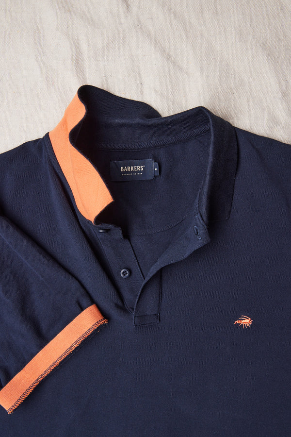 Barkers Regent Pique Polo in dark navy, regular fit, additional view