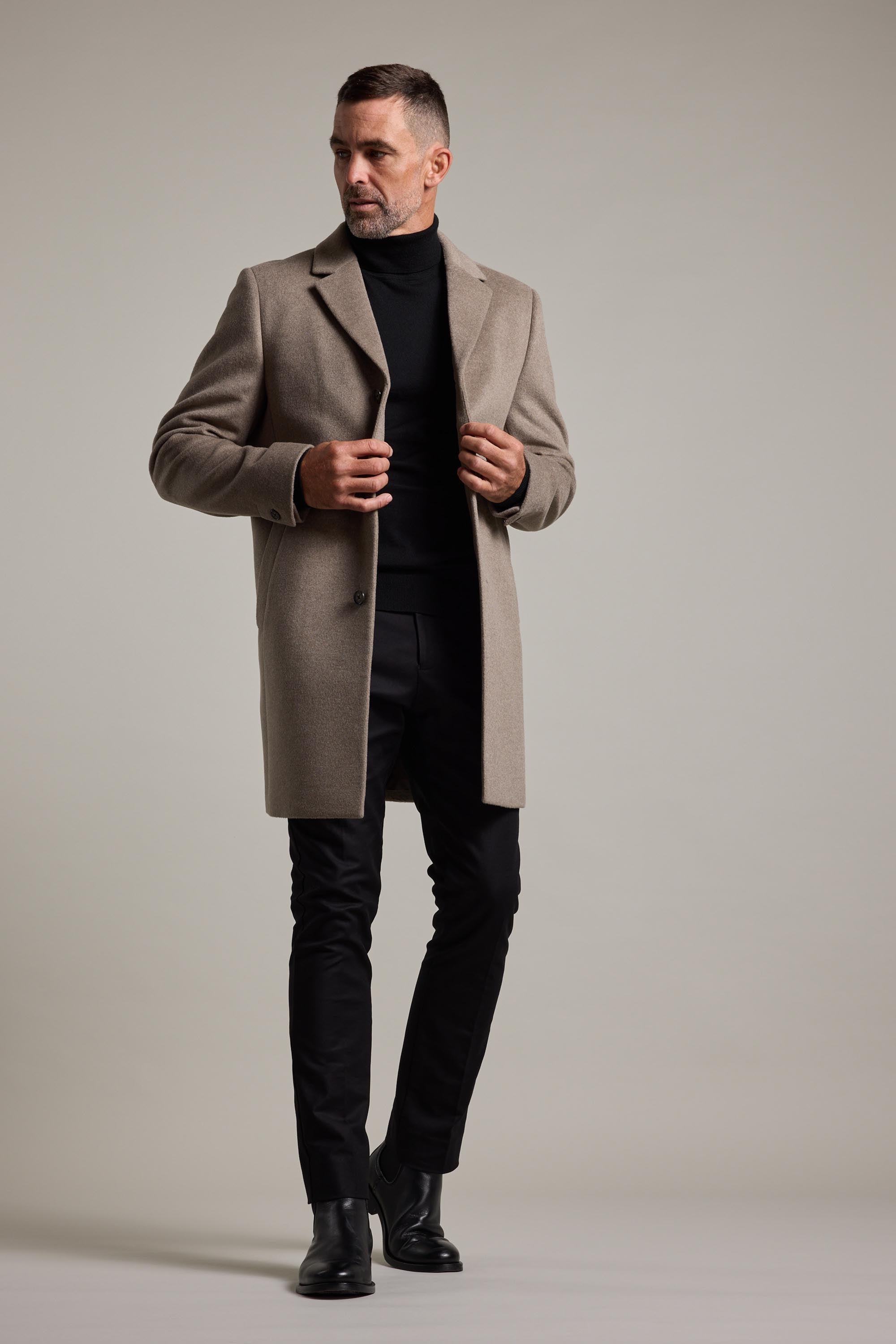 Barkers Morrison Coat in camel, wool, additional view