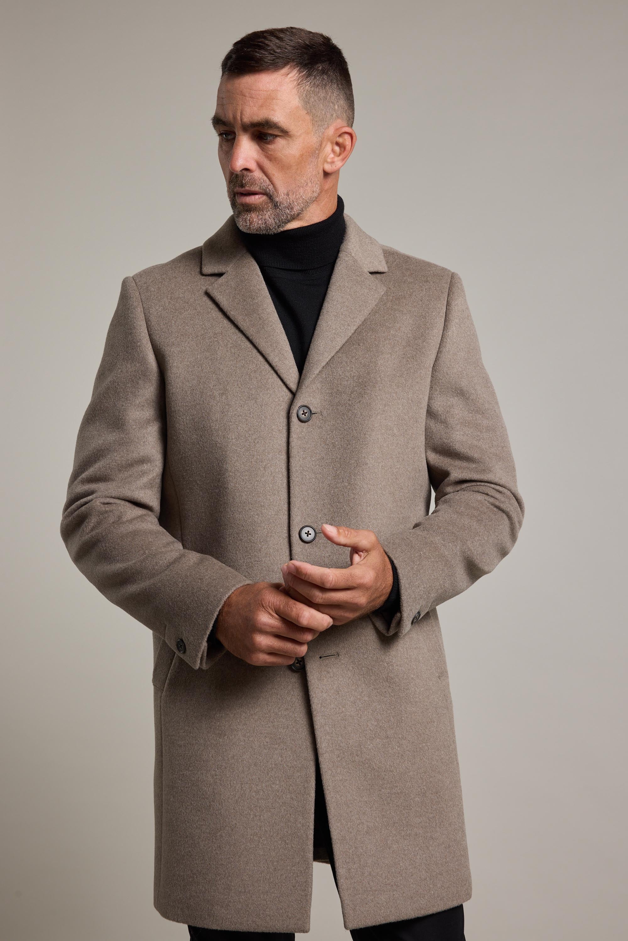 Barkers Morrison Coat in camel, wool, alternate view