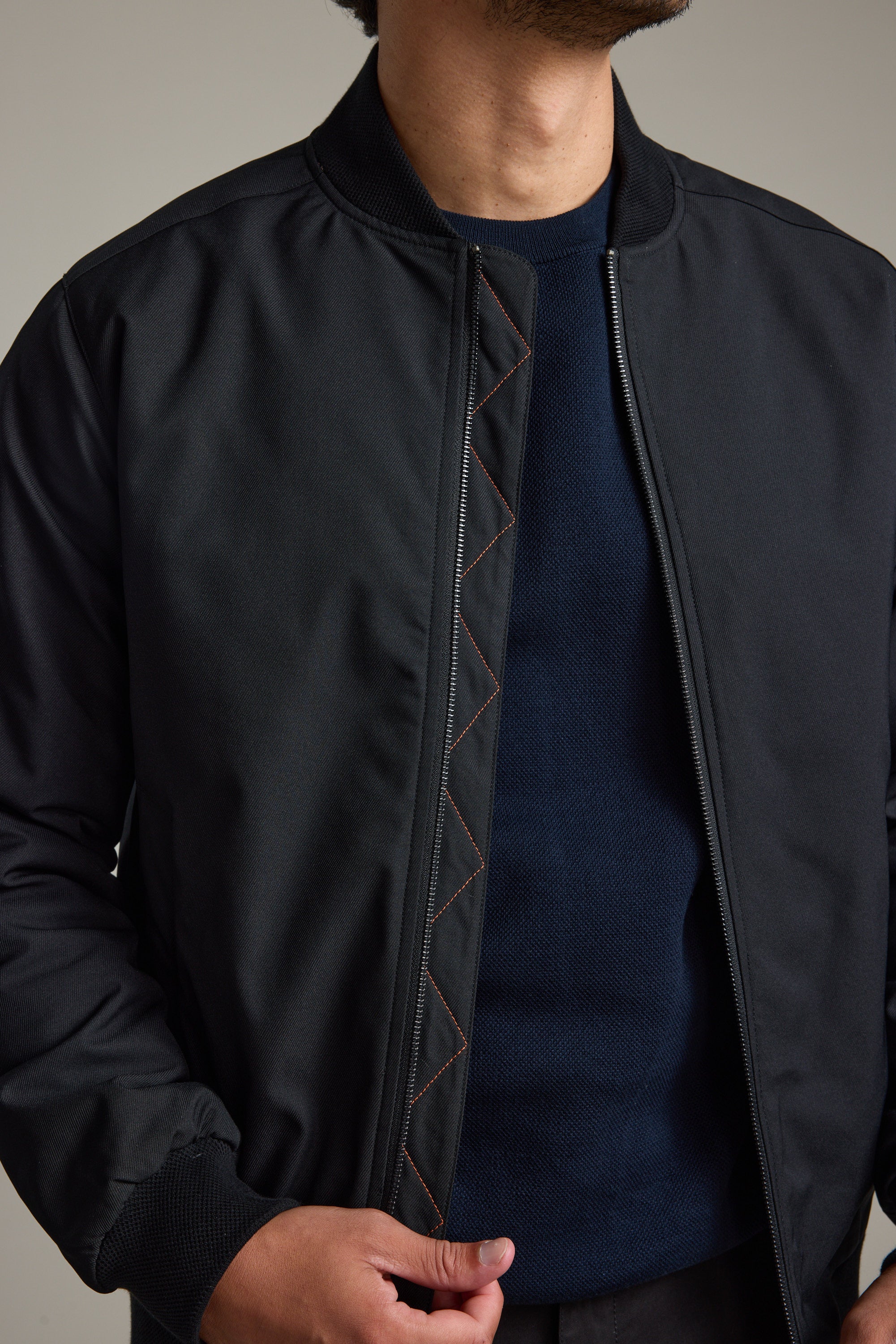 Shop Dunhill Bomber Jacket (BLACK) | Barkers
