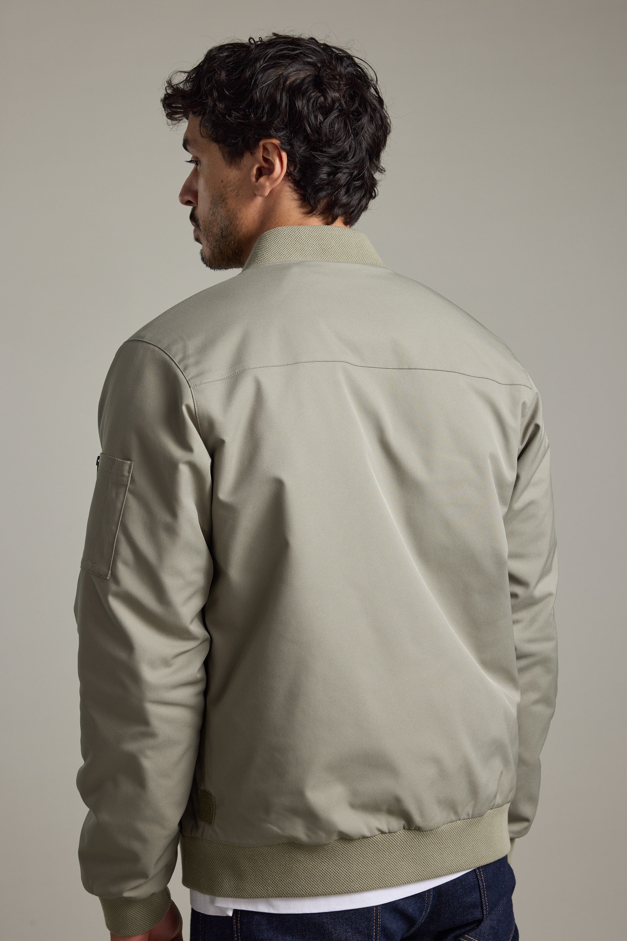Shop Dunhill Bomber Jacket (OLIVE) | Barkers