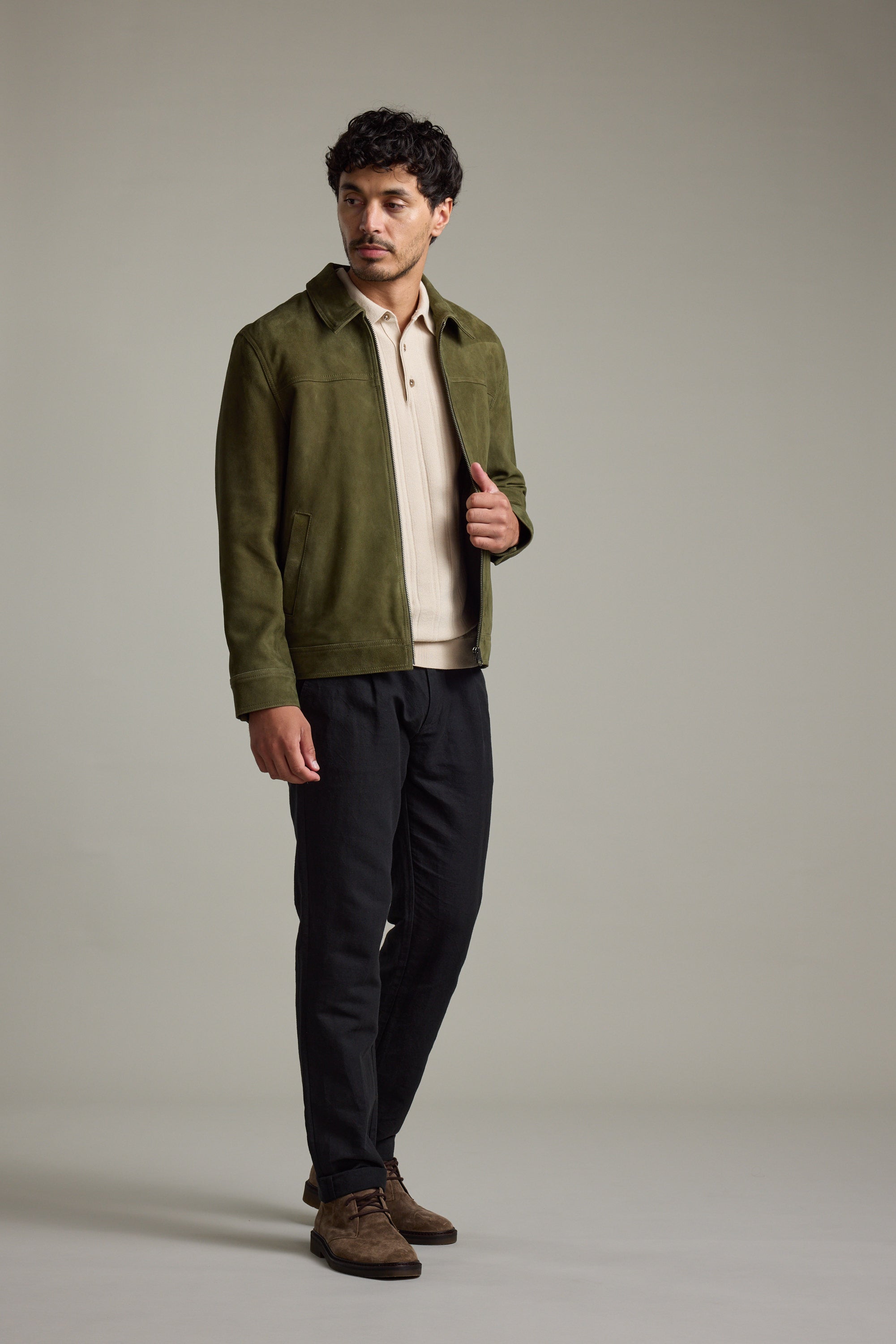 Shop Salvor Suede Jacket (MOSS) | Barkers