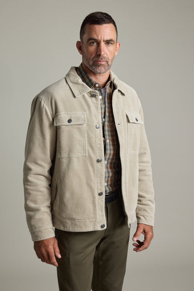 Shop Hadleys Corduroy Jacket (STONE) | Barkers