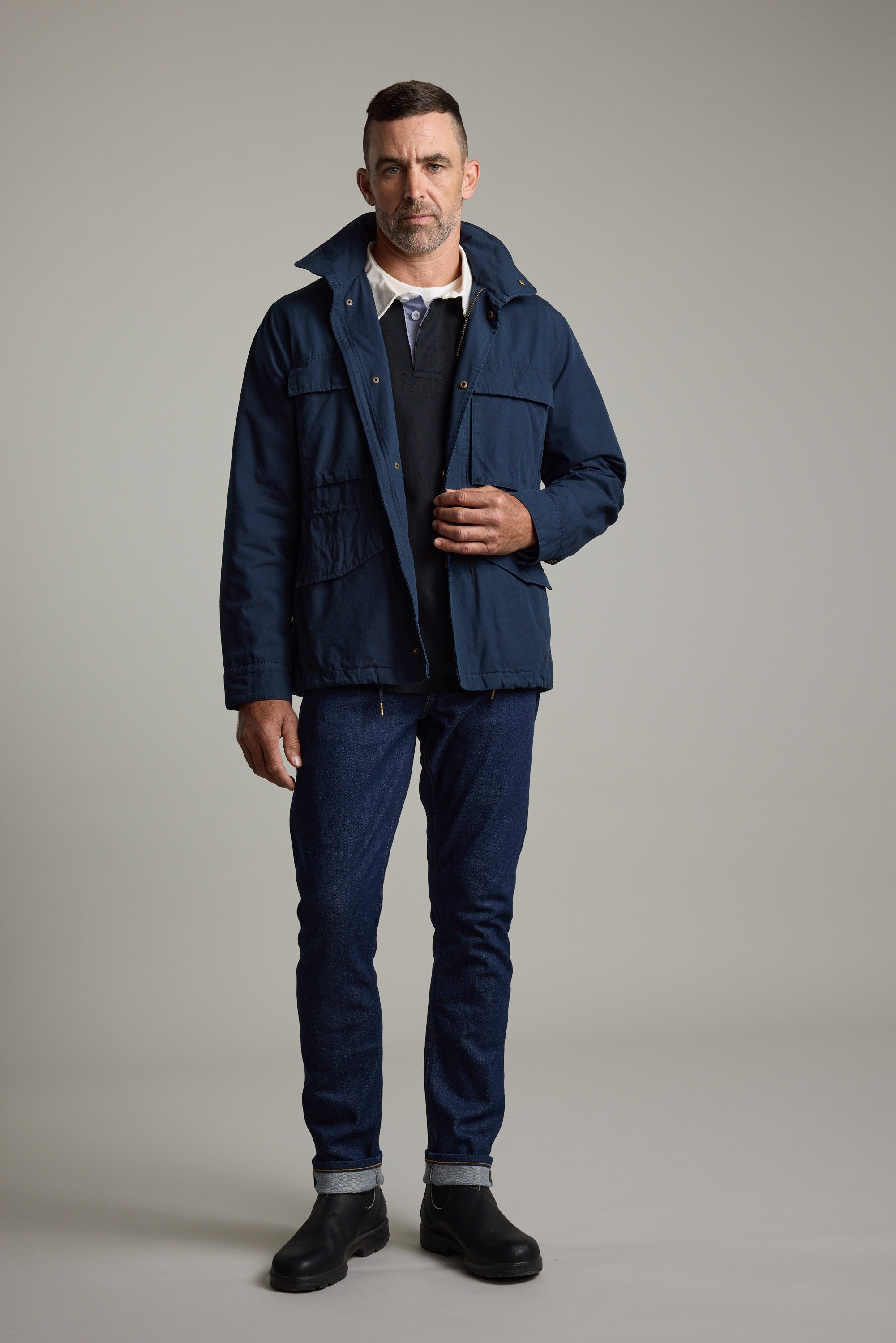 Shop Yelton Field Jacket (NAVY) | Barkers