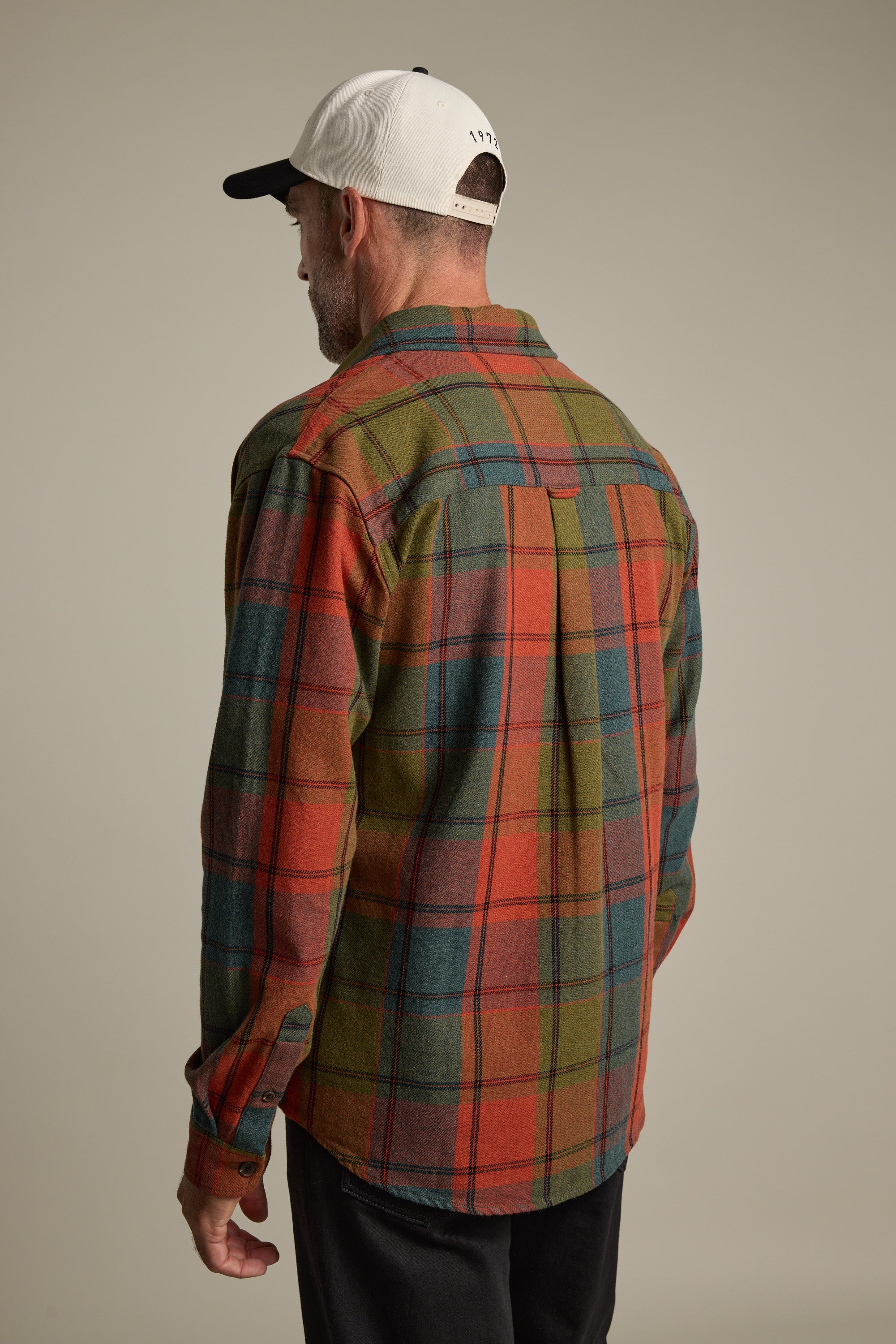 Shop Parker Check Overshirt (ORANGE) | Barkers