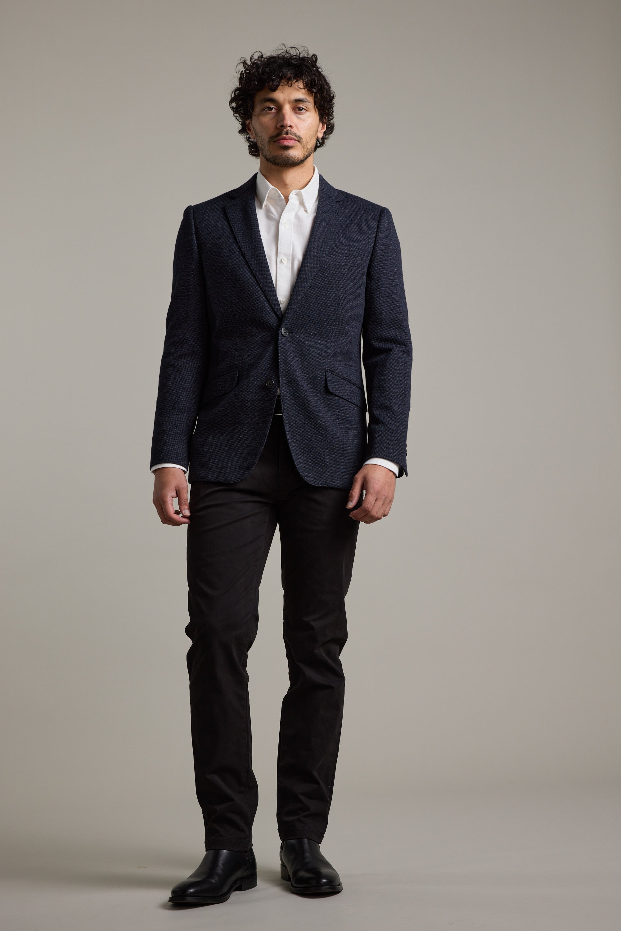 Risca Check Knit Blazer